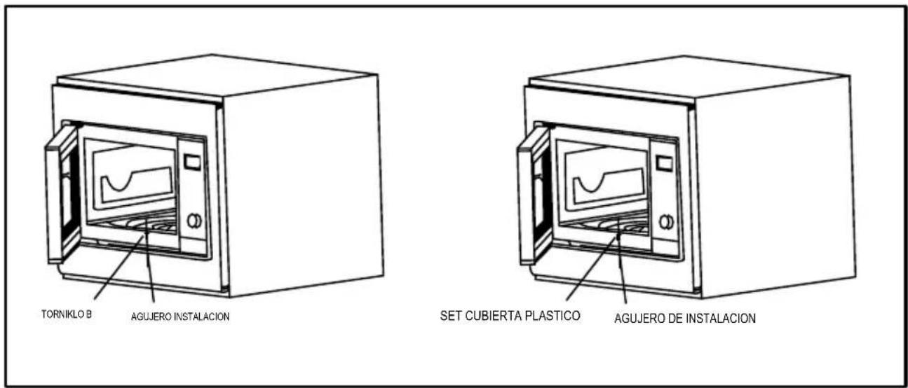 TORNIKLO B AGUJERO INSTALACION SET CUBIERTA PLASTICO AGUJERO DE INSTALACION