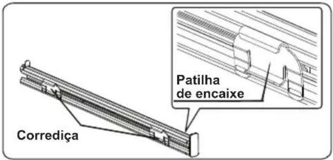 Patilha de encaixe Corrediça