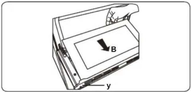 B y