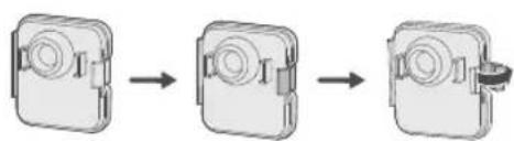 graph LR A["Top Component"] --> B["Close-up"] B --> C["Bottom Component"]