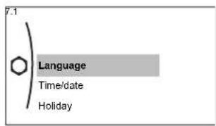 7.1 Language Time/date Holiday