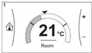 1 21°C Room + - -
