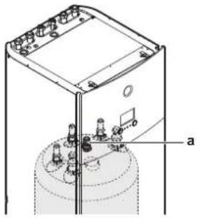 Technical diagram of a mechanical assembly with labeled components and directional arrows
