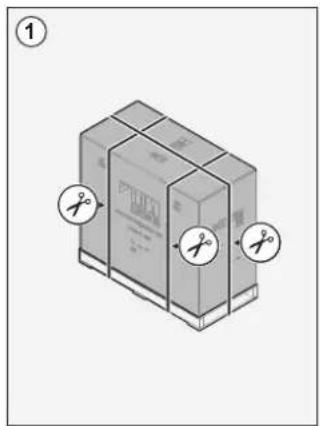 DAIKIN ETVX16S18DA9W - To unpack the outdoor unit - 1