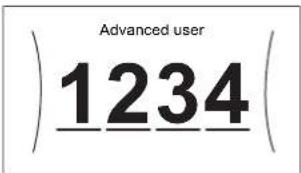 Advanced user 1234