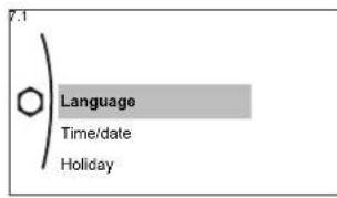 7.1 Language Time/date Holiday