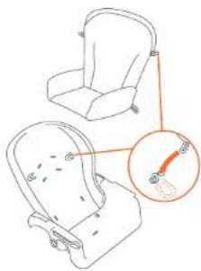 Baby Trend Sit Right 2.0 - TO REMOVE SEAT PAD - 2