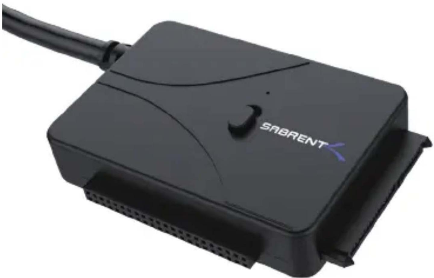 Sabrent USB-DS12 - USB 3.0 TO SATA/IDE 2.5"/3.5"/5.25" HARD DRIVE ADAPTER - 1