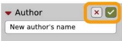 Author New author's name