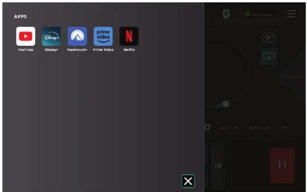 APPS YouTube Disney+ Paramount+ Prime Video Netflix LAP BEST LAP Apache Watch