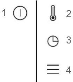 1 ⏻ 2 3 ≡ 4