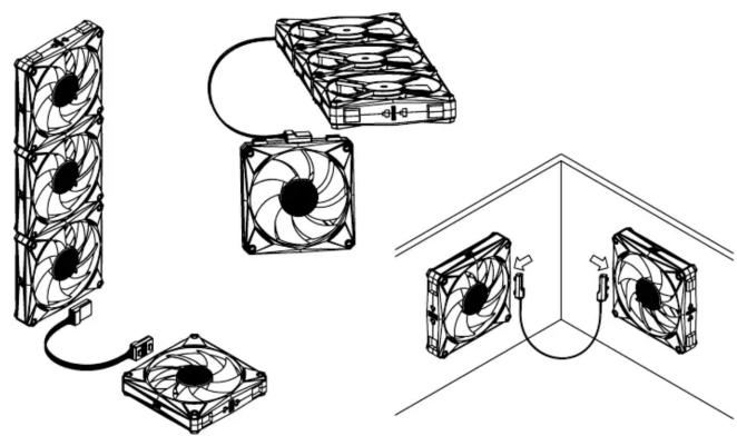 ADATA HURRICANE MAG 120 ARGB PWM - Magnetic fans - 3