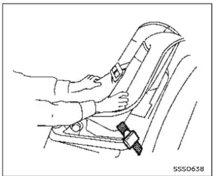 NISSAN Armada (2025) - FORWARD-FACING CHILD RESTRAINT INSTALLATION USING LATCH - 4
