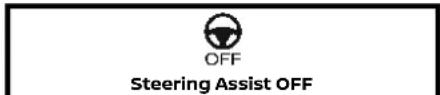 OFF Steering Assist OFF