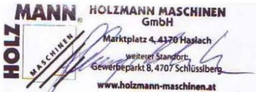 Holzmann RWH180ALU - E G - KONFOR M I TÄTSE RKLÄR U NG - 1
