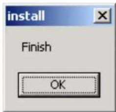 install Finish OK
