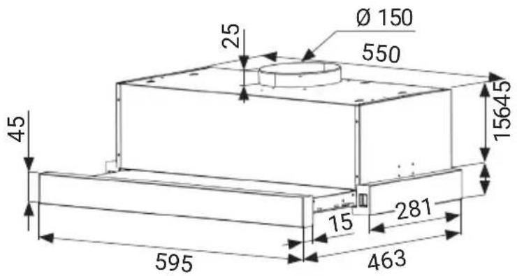 Ø 150 25 550 45 15645 15 281 595 463