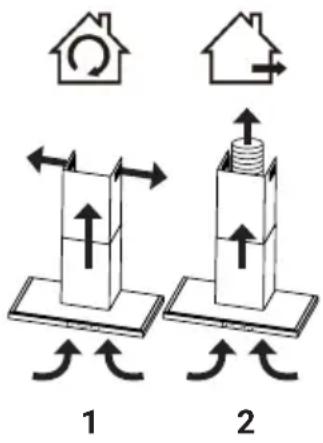 Diagram illustrating two mechanical or electrical setups with labeled components and directional arrows, likely illustrating a system or circuit setup.