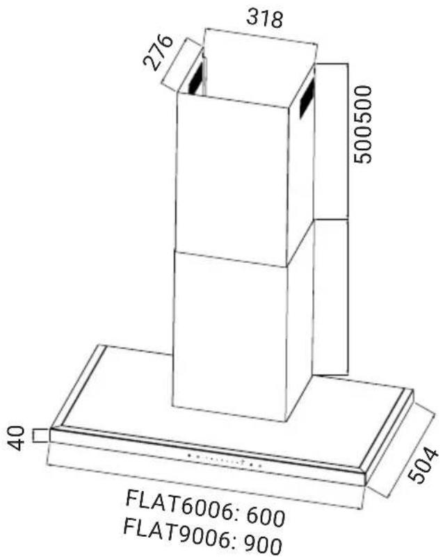 318 276 500500 40 504 FLAT6006: 600 FLAT9006: 900