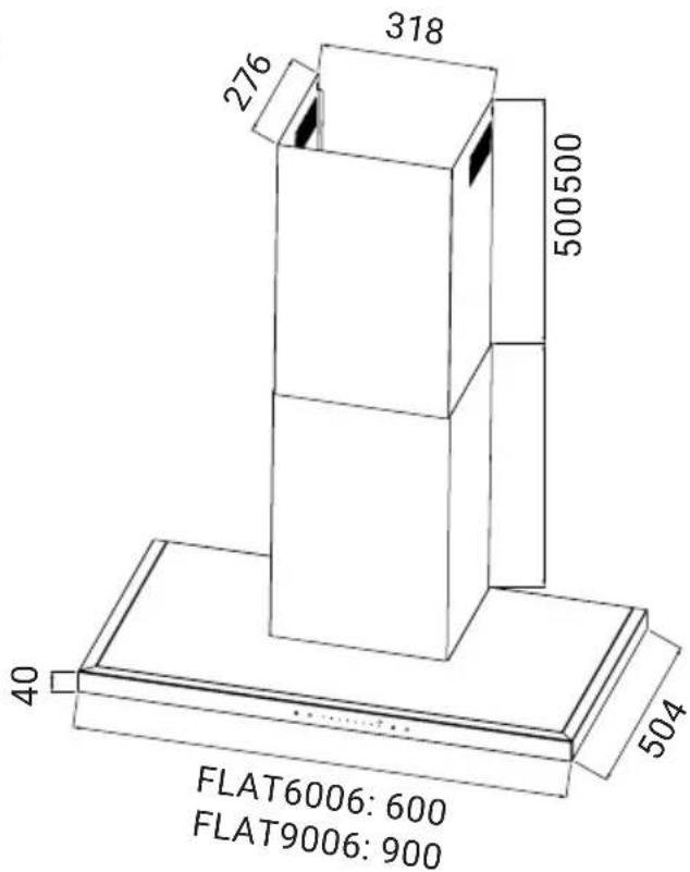 318 276 500500 40 504 FLAT6006: 600 FLAT9006: 900