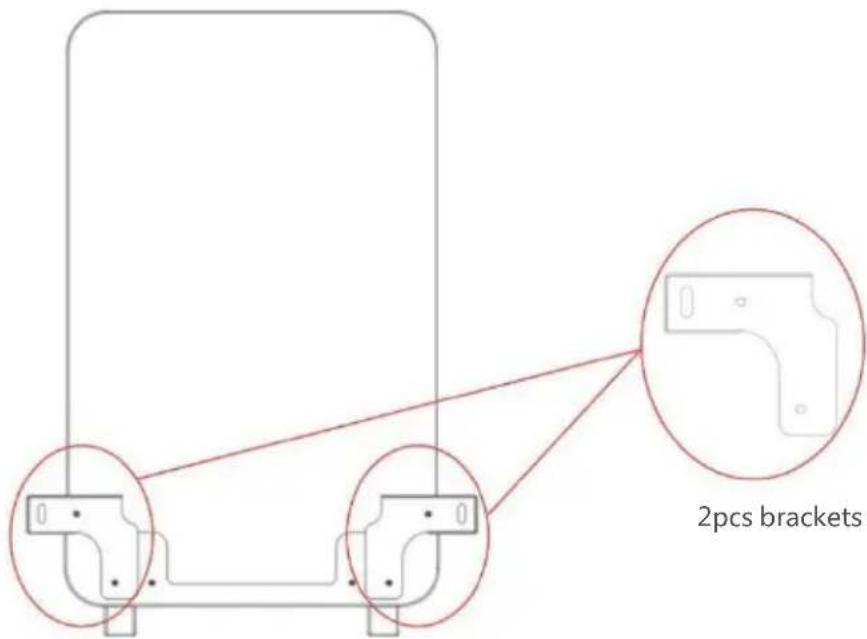 2pcs brackets