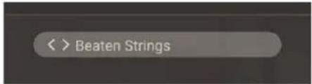 < > Beaten Strings