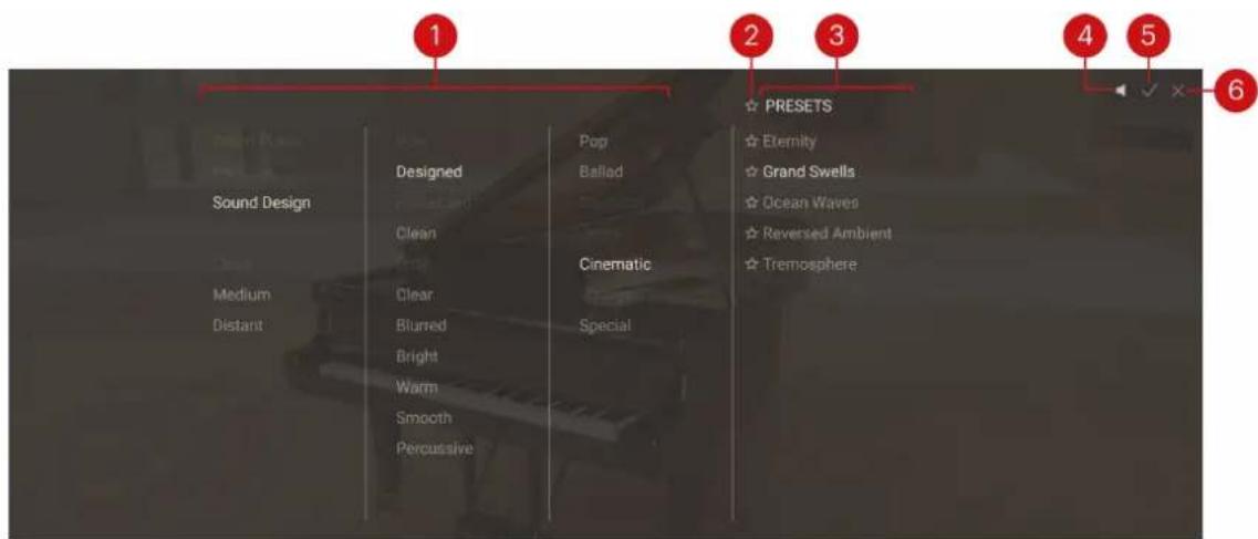 Sound Design Medium Distant Designed Clean Clear Blurred Bright Warm Smooth Percussive Pop Ballad Cinematic Special PRESETS Eternity Grand Swells Ocean Waves Reversed Ambient Tremosphere