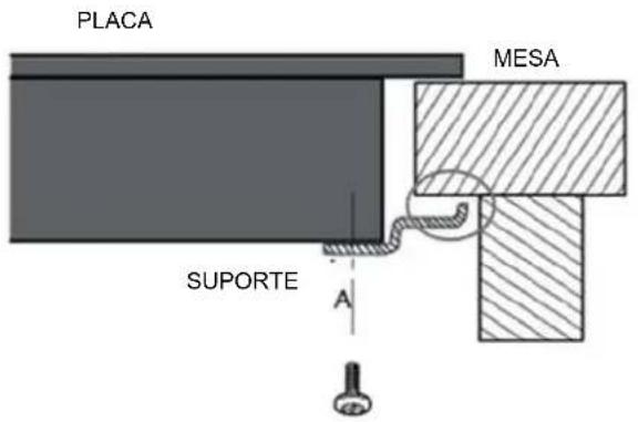 PLACA MESA SUPORTE A