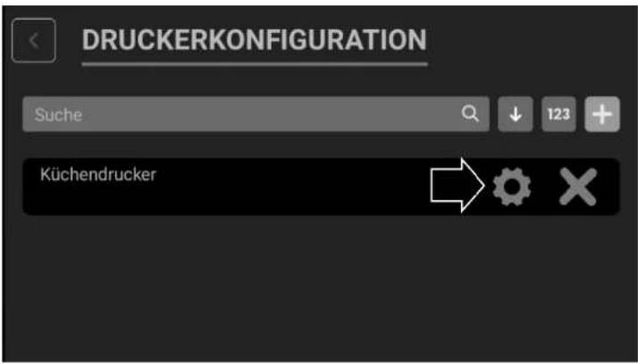 DRUCKERKONFIGURATION Suche Küchendrucker