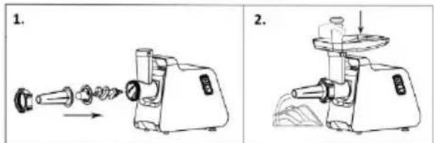 GORENJE MG2001SB - Винаги първо смилайте месото. - 1