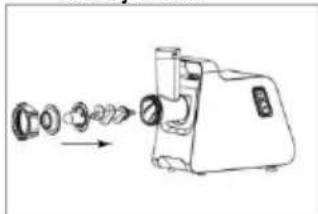 GORENJE MG1701SB - Mletje mesa - napotki in opozorila - 2
