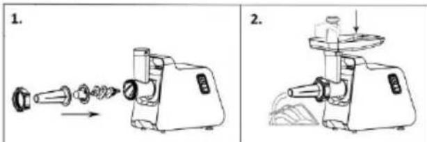GORENJE MG1701SB - Zuerst das Fleisch faschieren. - 1