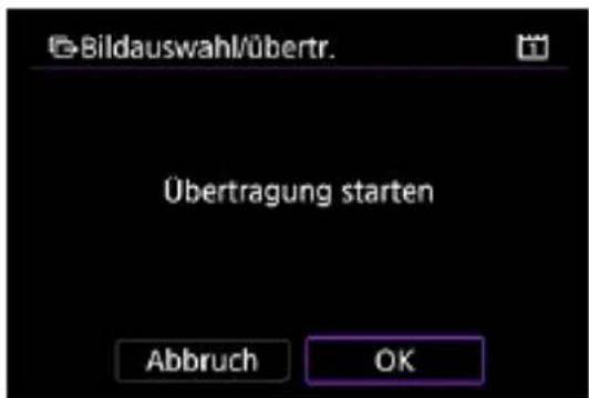 Bildauswahl/übertr. Übertragung starten Abbruch OK