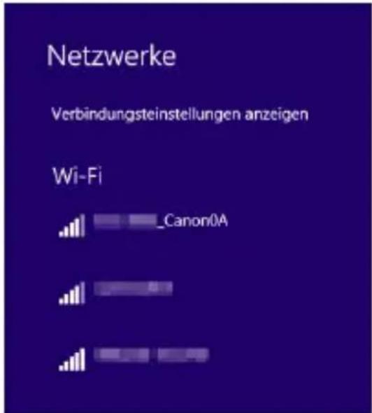 Netzwerke Verbindungsteinstellungen anzeigen Wi-Fi _Canon0A