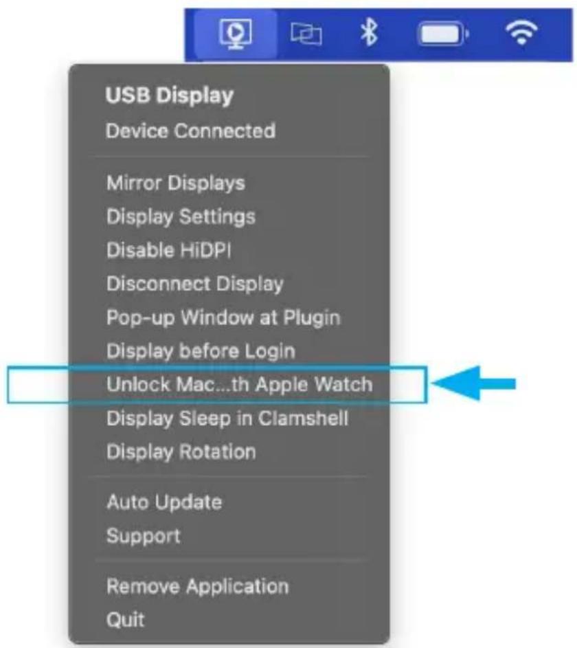 USB Display Device Connected Mirror Displays Display Settings Disable HiDPI Disconnect Display Pop-up Window at Plugin Display before Login Unlock Mac...th Apple Watch Display Sleep in Clamshell Display Rotation Auto Update Support Remove Application Quit