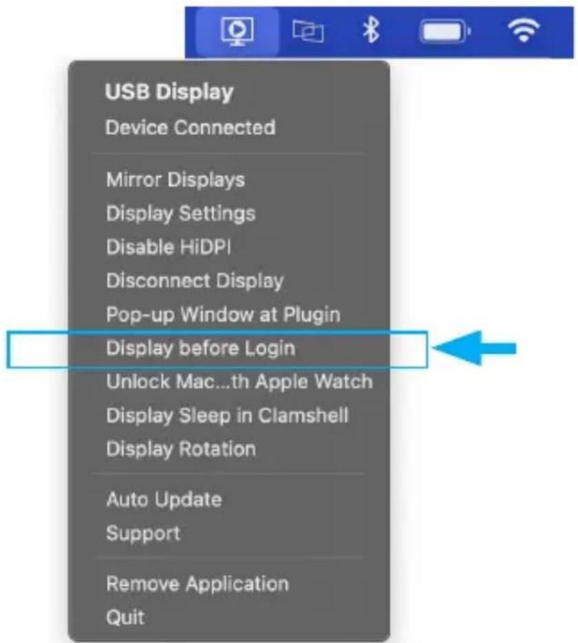 USB Display Device Connected Mirror Displays Display Settings Disable HiDPI Disconnect Display Pop-up Window at Plugin Display before Login Unlock Mac...th Apple Watch Display Sleep in Clamshell Display Rotation Auto Update Support Remove Application Quit