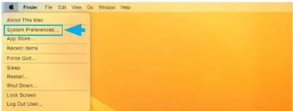 About This Mac System Preferences... App Store... Recent Items Force Quit... Sleep Restart... Shut Down... Lock Screen Log Out User...