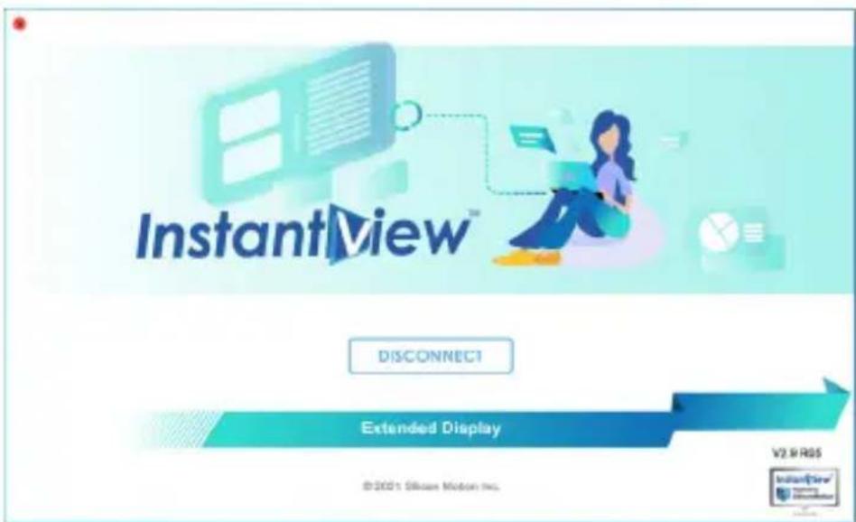 InstantView™ DISCONNECT Extended Display ©2001 Silicon Midspan Inc. V2.9 RGS InstantView® Software Microsoft