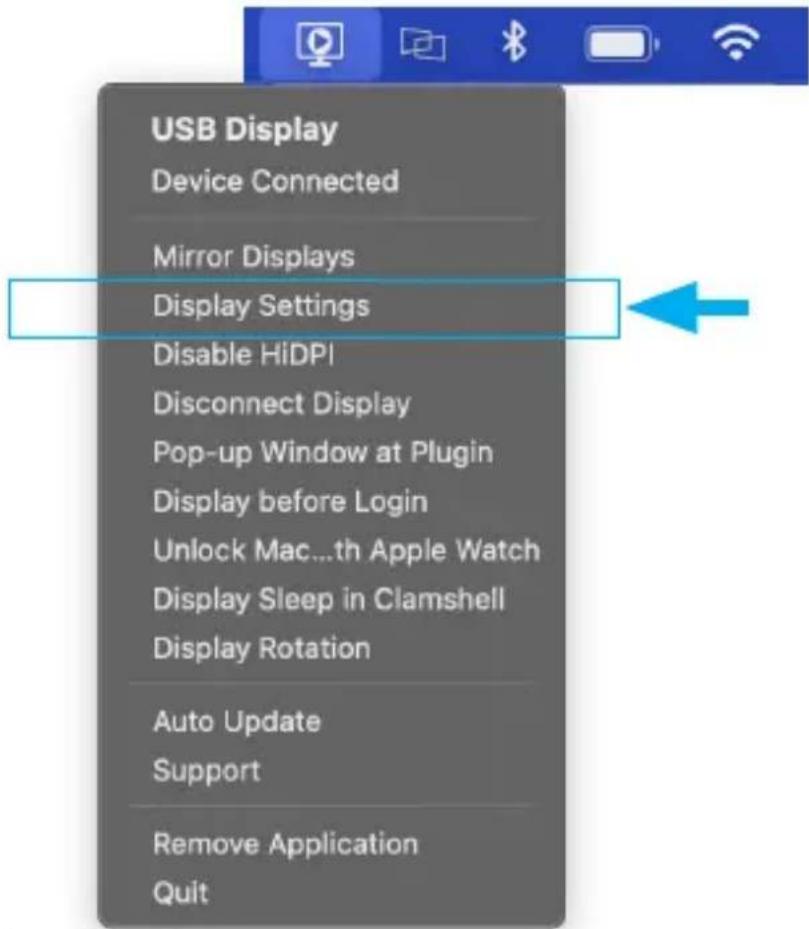 USB Display Device Connected Mirror Displays Display Settings Disable HiDPI Disconnect Display Pop-up Window at Plugin Display before Login Unlock Mac...th Apple Watch Display Sleep in Clamshell Display Rotation Auto Update Support Remove Application Quit