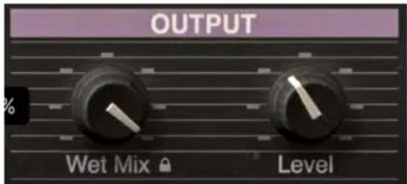 OUTPUT % Wet Mix Level