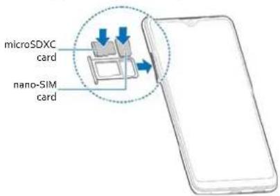 microSDXC card nano-SIM card