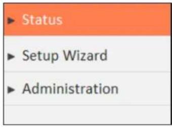 Status Setup Wizard Administration