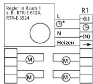 Eberle EVU-230 - Bild 3 Anschluss von Regler und Stellantrieb - 1