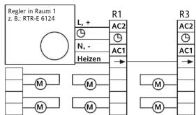 Eberle EVU-230 - Bild 5 Erweiterung der Klemmen für Stellantriebe bei - 1