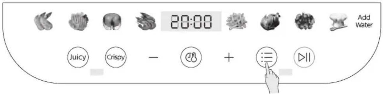 20:00 Juicy Crispy - @ + :|| Add Water