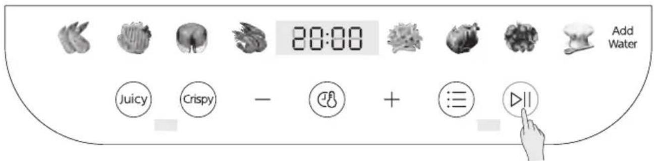 20:00 Juicy Crispy - + 3≡ ▷II Add Water