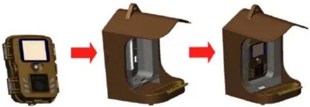 Evolveo StrongVision BirdFeeder - Einsetzen der Kamera - 1