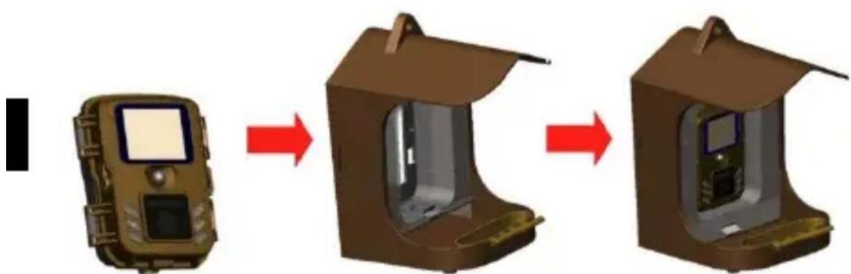Evolveo StrongVision BirdFeeder - Inserimento della telecamera - 1