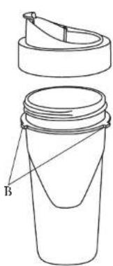 OSTER Pro BLSTEPH-BT0-000 - Blend-N-Go® Smoothie Cup Accessory (Select Models Only) - 1