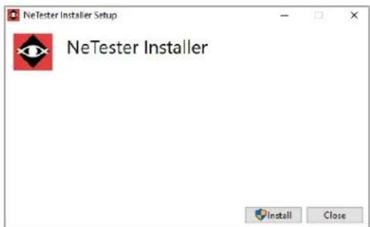 NeTester Installer Setup NeTester Installer Install Close